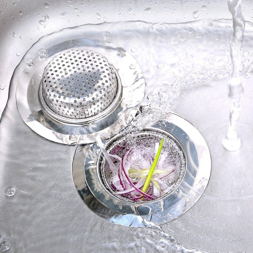 2pcs Stainless Steel Kitchen Sink Strainer