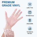 VINYL DISPOSABLE GLOVES 