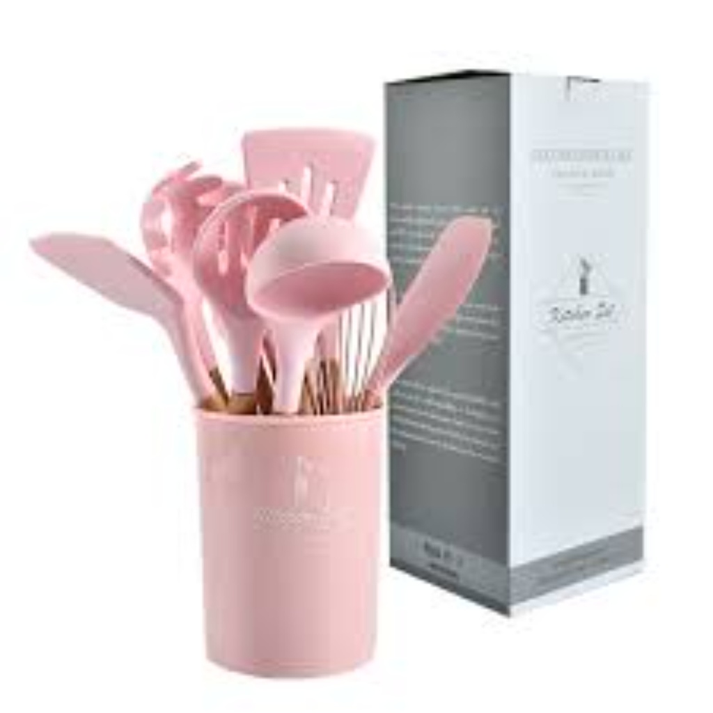 	12-Piece Silicone Cooking Utensils Set for Kitchen