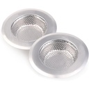 2pcs Stainless Steel Kitchen Sink Strainer
